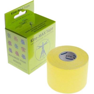 KineMAX SuperPro Rayon kinesiologická tejpovací páska žlutá 5 cm x 5 m