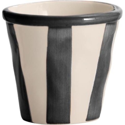 Zafferano Чаша халба Lido Righe раирана 70 мл черна (RIG0010)