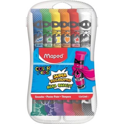 Maped Color Peps Temperové farby, 12 farieb