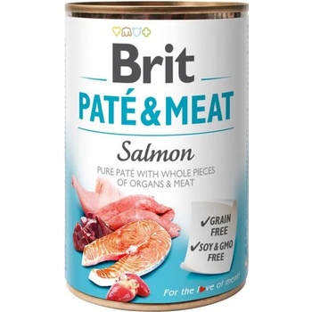 Image 1 of Brit Paté & Meat Salmon 400 g
