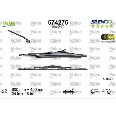 Valeo Silencio 600+450 mm ST VM212