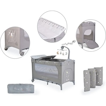 Image 1 of Cangaroo Детска кошара Once upon a time 3 сив