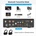 Rakoit Bluetooth стриймър с усилване, Arylic B50, 2x50W, USB /BT, HDMI ARC, aptX HD (B50)