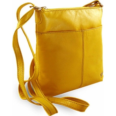 Arwel kožená žltá crossbody kabelka Jenny