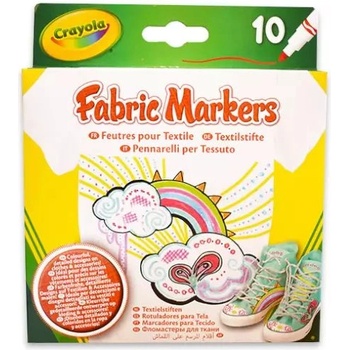 Crayola Crayola: комплект от 10 маркера за текстилни материи (58-8633)