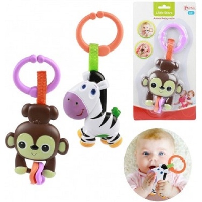 Teddies chrastítko hryzátko zvířátko 19 cm