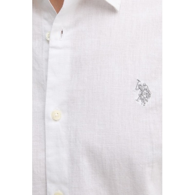 U. S. Polo Assn Детска риза с лен U. S. Polo Assn. LINEN BLEND SS (MUP3254)