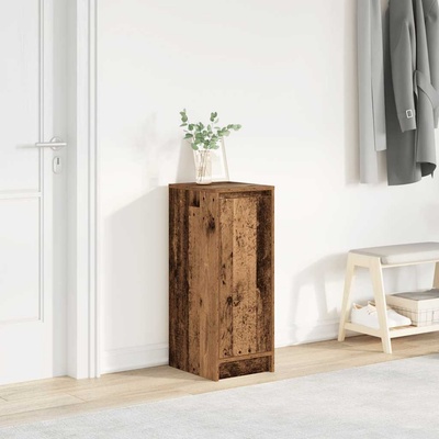 vidaXL Шкаф за обувки старо дърво 29, 5x34x76 см инженерна дървесина (861866)