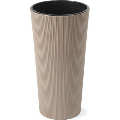 LAMELA, kvetináč LILIA ECO COFFE JUMPER prúžok 25,5 x 46,6 cm, latte