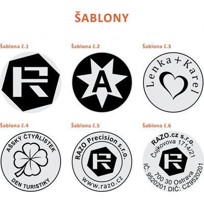 RAZO Štoček do razítka o průměru Ø 32 mm (R-532; R-532D) – Zboží Dáma