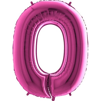 Grabo Nafukovací balónek číslo 0 růžový 102 cm extra velký