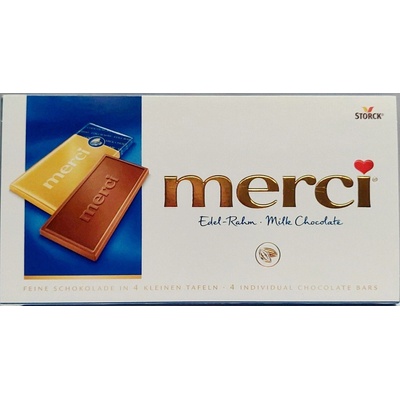 Merci Edel Rahm Milk mléčná čokoláda 4 x 100 g