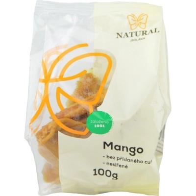 Natural Jihlava Mango plátky nesířené bez přidaného cukru 100 g