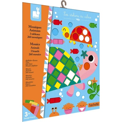 Janod Творчески комплект Janod - Мозайка с животни (J07899)