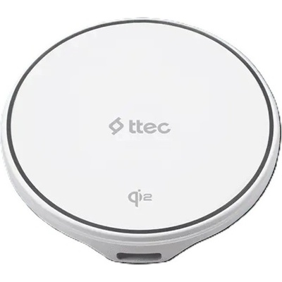 Ttec Безжично Wireless зарядно 220V ttec AirCharger M Pro Qi2/MagSafe Compatible 15W iPhone/Android Wireless Fast Charger - Бяло