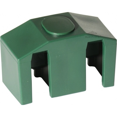 Příchytka panelu 3D CLASSIC na sloupek 60x60 mm, PVC, zelená