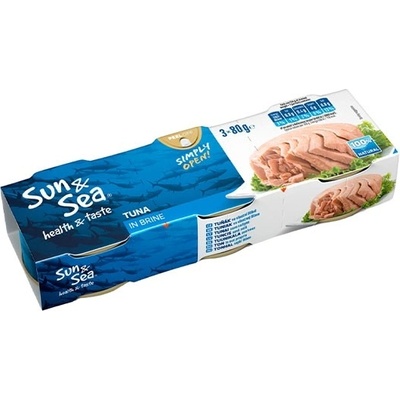 Sun & Sea BALTAXIA Tuniak vo vlastnej šťave 3x80g