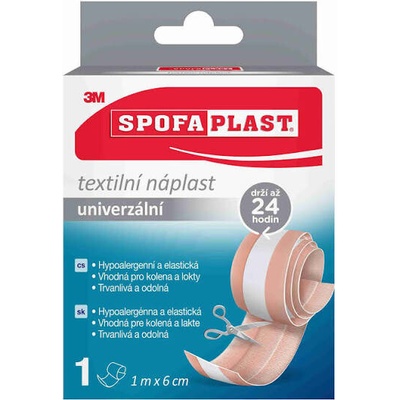 Spofaplast 154 textilná elastická náplasť s vankúšikom 6 cm × 1 m