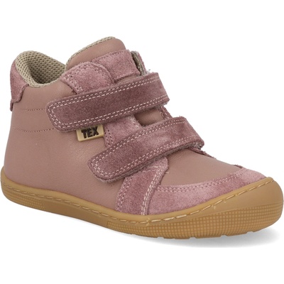 Napa Koel Barefoot dětské kotníkové boty Dimo Tex Old pink růžové