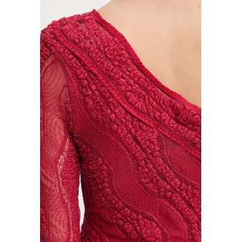 Charo Ruiz Ibiza Рокля Charo Ruiz Ibiza в червено къса с кройка по тялото 257603 (257603)