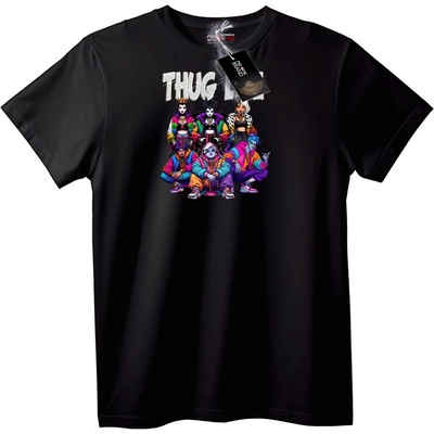 NOONEBRAND Тениска Thug Life Група - 5XL, Black