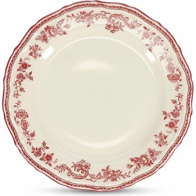 Vínovočervený/slonovinový dezertný porcelánový tanier 21,5 cm Cyril S|P Collection