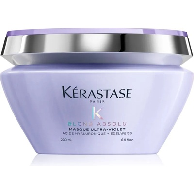 Kérastase Blond Absolu Masque Ultra-Violet дълбока грижа за изрусена коса, коса с кичури със студени руси нюанси 200ml