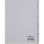 DURABLE Регистър, pp, a5, 20 части, a-z, durable, сив 655010 (655010)