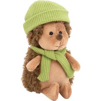 Orange Toys Плюшена играчка Orange Toys Life - Настръхналият таралеж, със зелена шапка, 15 cm (OS001-219/15B)