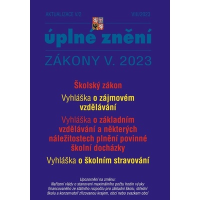 Aktualizace V/2 Školský zákon Poradce s.r.o.