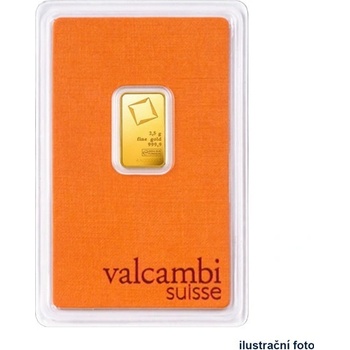 Valcambi Suisse zlatá tehlička 2,5 g