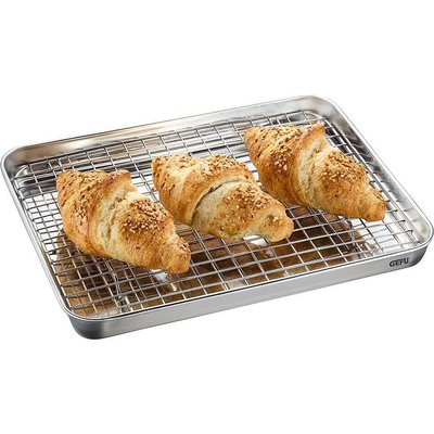 GEFU Тава за печене GEFU VARIADO с решетка - 31.5 х 24.5 x h2.5 см (GEFU 14765)