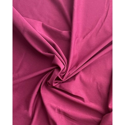 Bavlnený úplet s elastanom, 1 meter, 185gr / m2, cyklamen