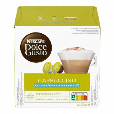 Kapsle pro Dolce Gusto Nescafe Dolce Gusto Cappuccino Skinny & Unsweetened 16 ks