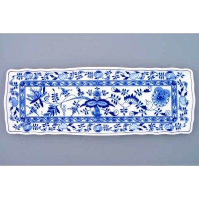 Cibulák Dubí Podnos čtyřhranný cibulový porcelán 10090