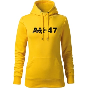 Image 1 of DRAGOWA дамски суитшърт с качулка, ak47, жълт, 320г/м2 (5974)