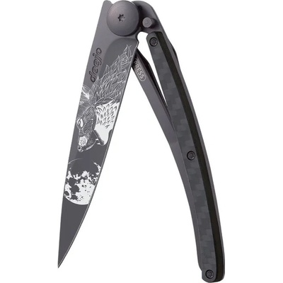 Deejo 1GC104 Tattoo BLACK CARBON Ultraľahký so rúčkou z karbónu a tetovaním