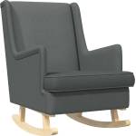 vidaXL Люлеещ се стол Тъмен сив 62 x 80 x 85 см текстил (42029963)