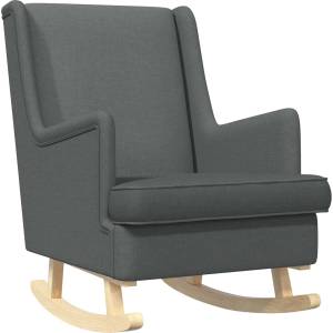 vidaXL Люлеещ се стол Тъмен сив 62 x 80 x 85 см текстил (42029963)