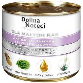 Dolina Noteci PREMIUM за малки породи с заек, боб и ориз 12x185 г
