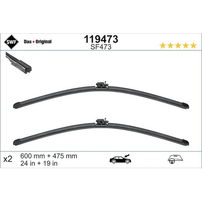 SWF Visioflex Set 600+475 mm 119473