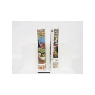 Fisher Price *5D 80x40 cm DIAMOND MOSAIC, dogs on the field