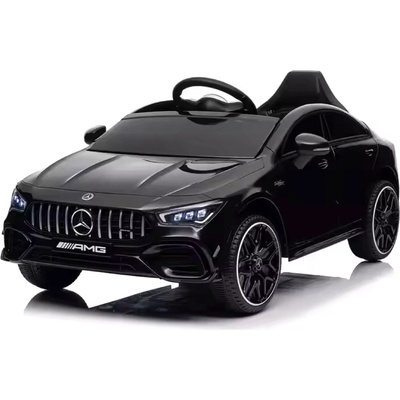 ROLLZONE Mercedes CLA 45 S AMG 12V - Детска акумулаторна кола, Черен, EVA гуми, 4x4 (XMX628-black)