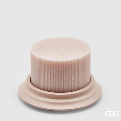 EDG S podstavcem v antickém dekoru pastelové růžová 10 x 15 cm