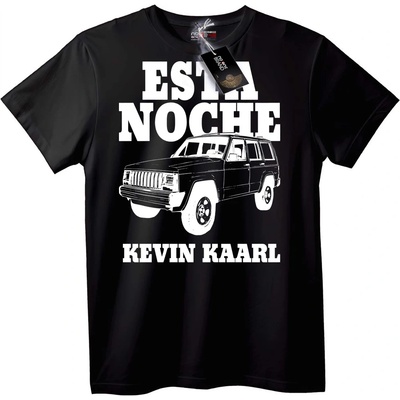 NOONEBRAND Тениска Kevin Kaarl Esta Noche - XL, Black
