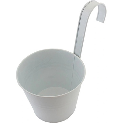 APT AG691D Závesný obal na kvetináč biely