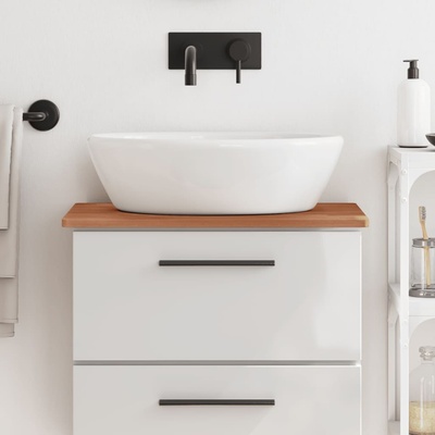 vidaXL Плот за баня 60x40x1, 5 см масивно дърво бук (355999)