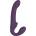 VIVE Ai Dual Vibrating & Air Wave Tickler Strapless Strapon Purple