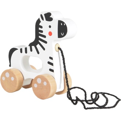 Tooky Toy Дървена играчка за дърпане Tooky Toy - Зебра (110171)