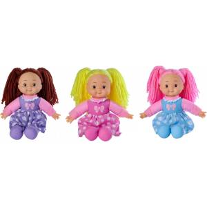 Simba Toys Flower Dolly Simba - парцалена кукла с цветна рокля, 38 см